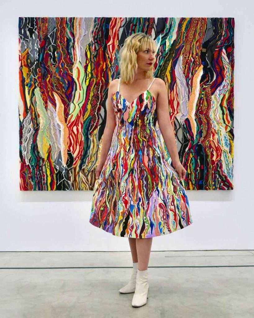 Artist Paints Visual Arts On Clothes